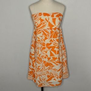 American Eagle Tropical Orange Hawaiian Size 4